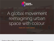 Tablet Screenshot of colouryourcity.com